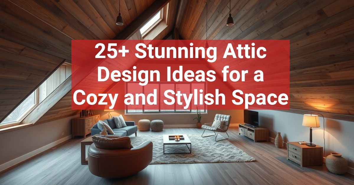 25+ Stunning Attic Design Ideas for a Cozy and Stylish Space