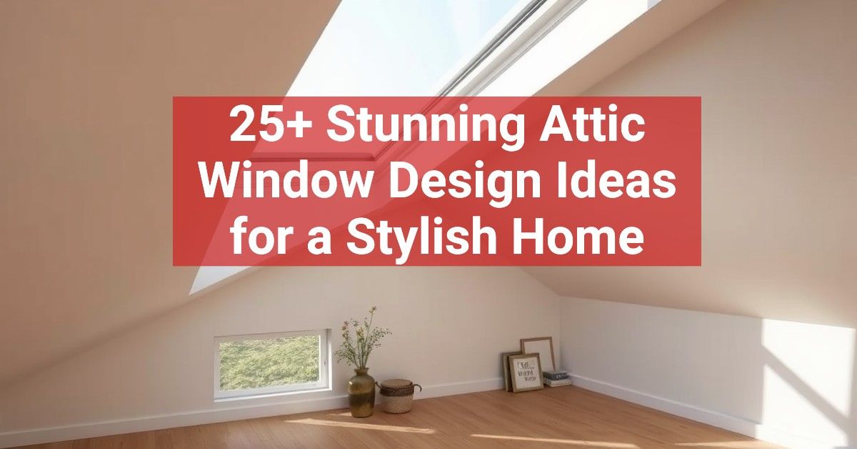 25+ Stunning Attic Window Design Ideas for a Stylish Home