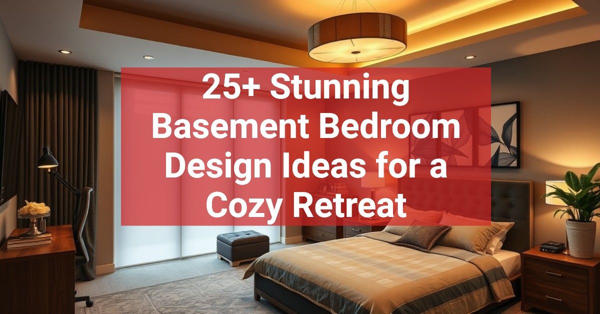 25+ Stunning Basement Bedroom Design Ideas for a Cozy Retreat