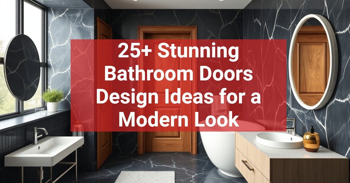 25+ Stunning Bathroom Doors Design Ideas for a Modern Look