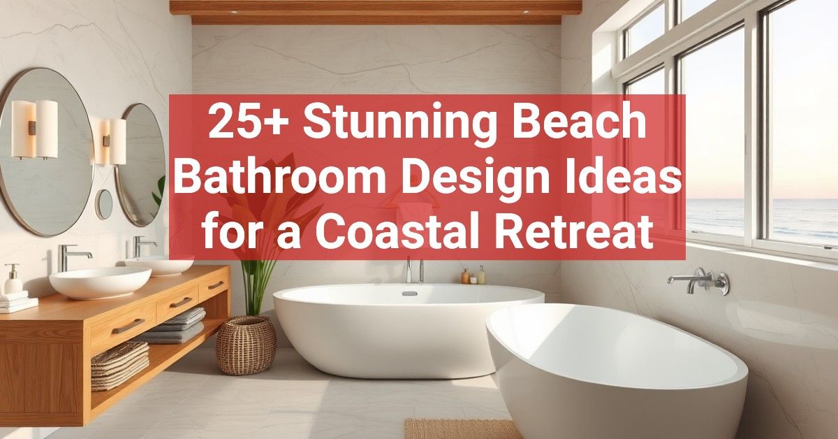 25+ Stunning Beach Bathroom Design Ideas for a Coastal Retreat