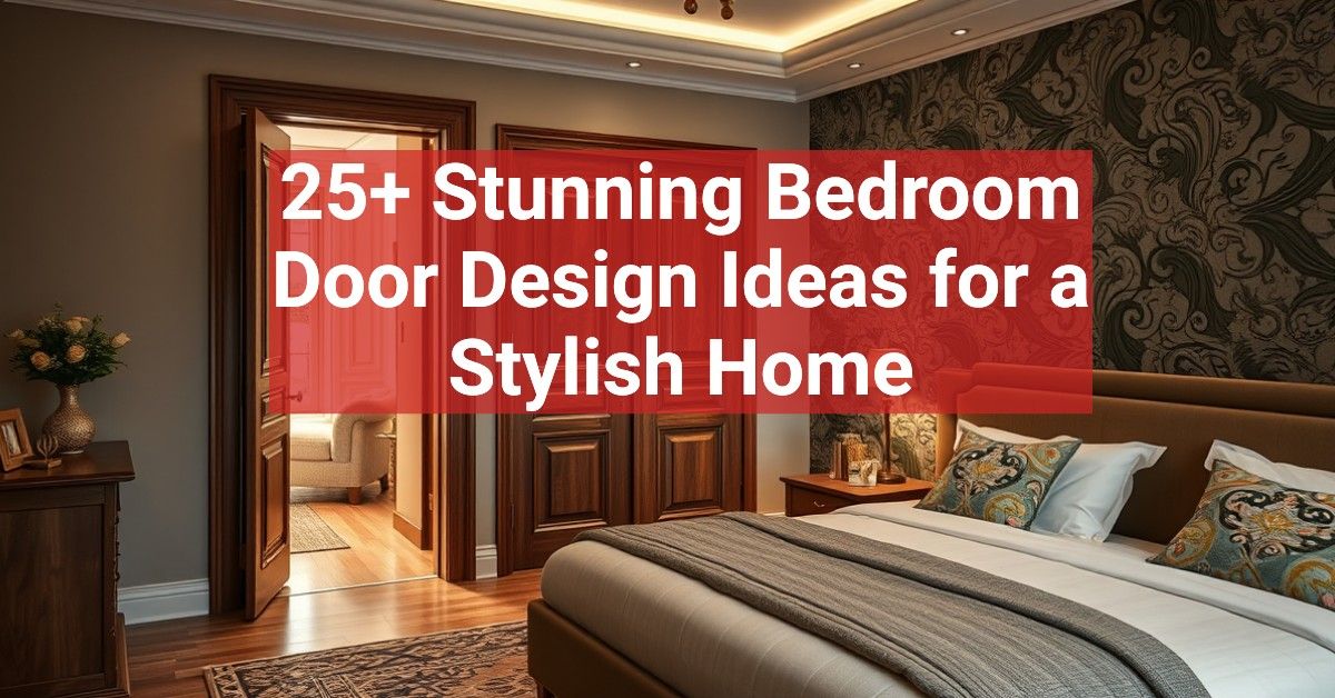 25+ Stunning Bedroom Door Design Ideas for a Stylish Home