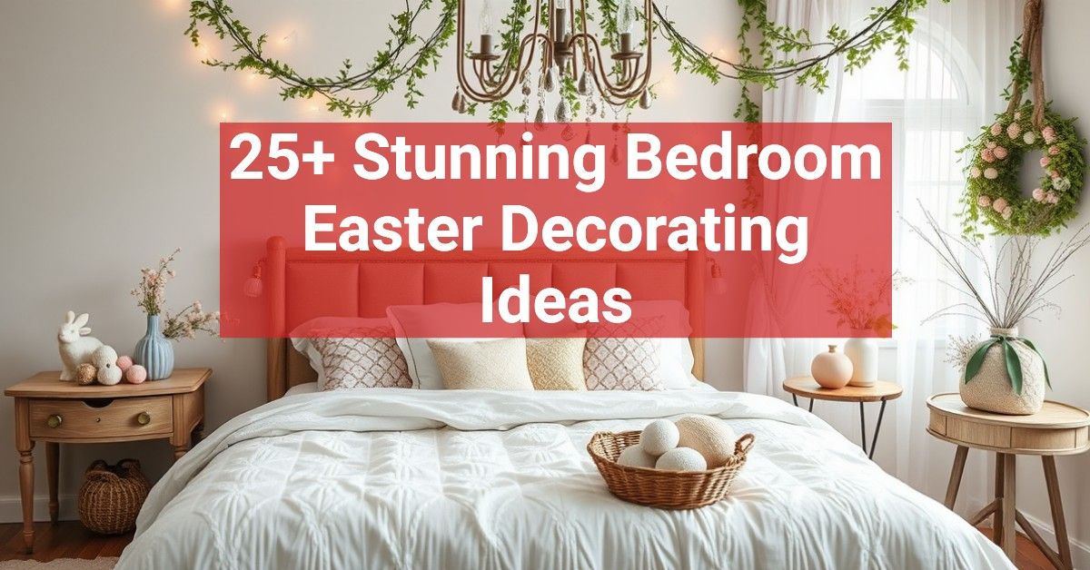 25+ Stunning Bedroom Easter Decorating Ideas