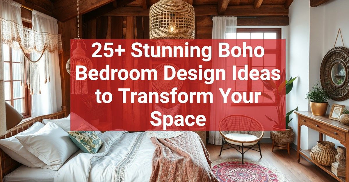 25+ Stunning Boho Bedroom Design Ideas to Transform Your Space