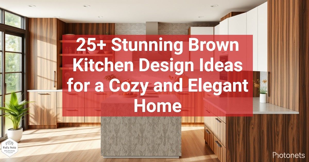 25+ Stunning Brown Kitchen Design Ideas for a Cozy and Elegant Home