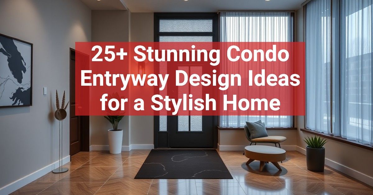 25+ Stunning Condo Entryway Design Ideas for a Stylish Home