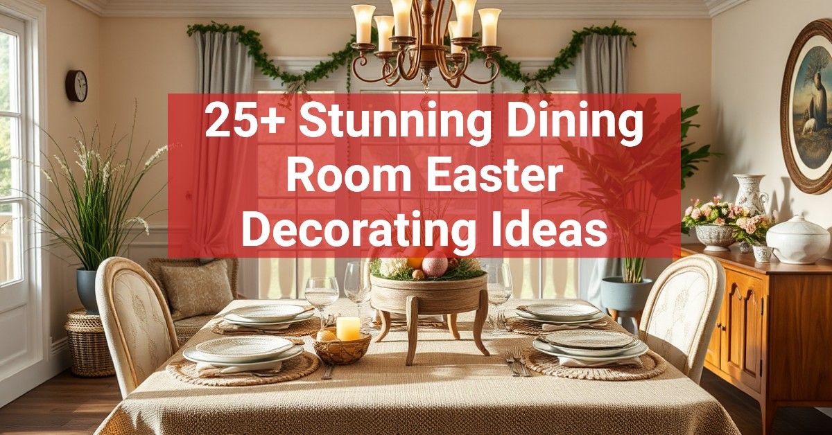 25+ Stunning Dining Room Easter Decorating Ideas