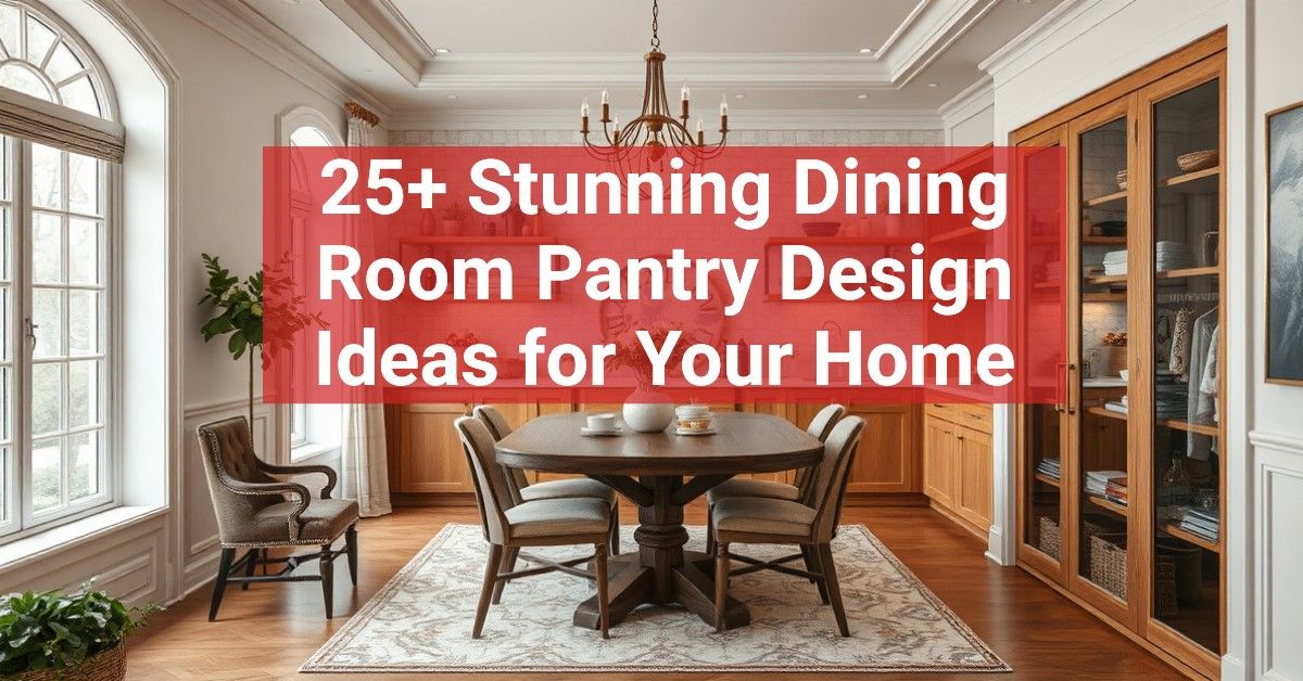 25+ Stunning Dining Room Pantry Design Ideas for Your Home