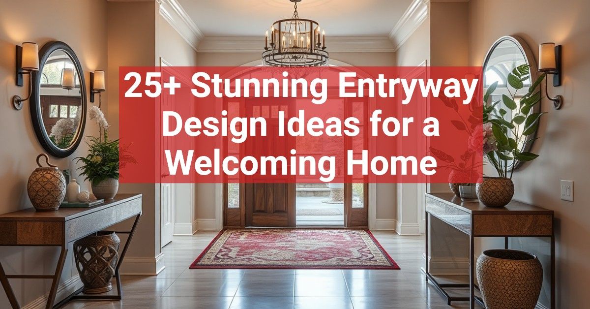 25+ Stunning Entryway Design Ideas for a Welcoming Home