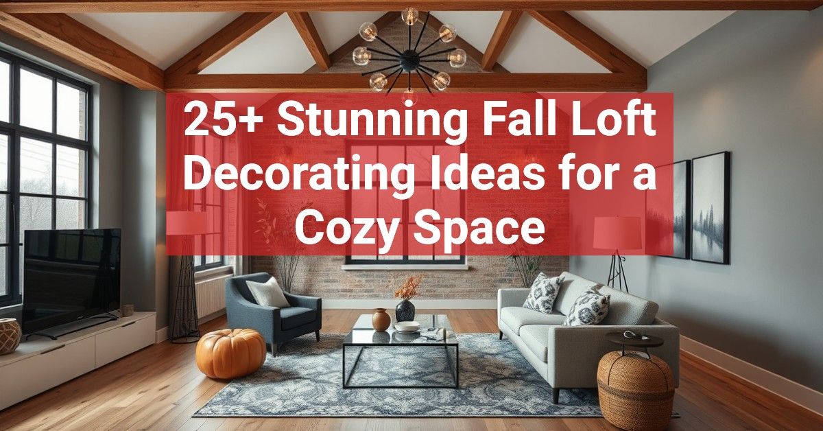 25+ Stunning Fall Loft Decorating Ideas for a Cozy Space