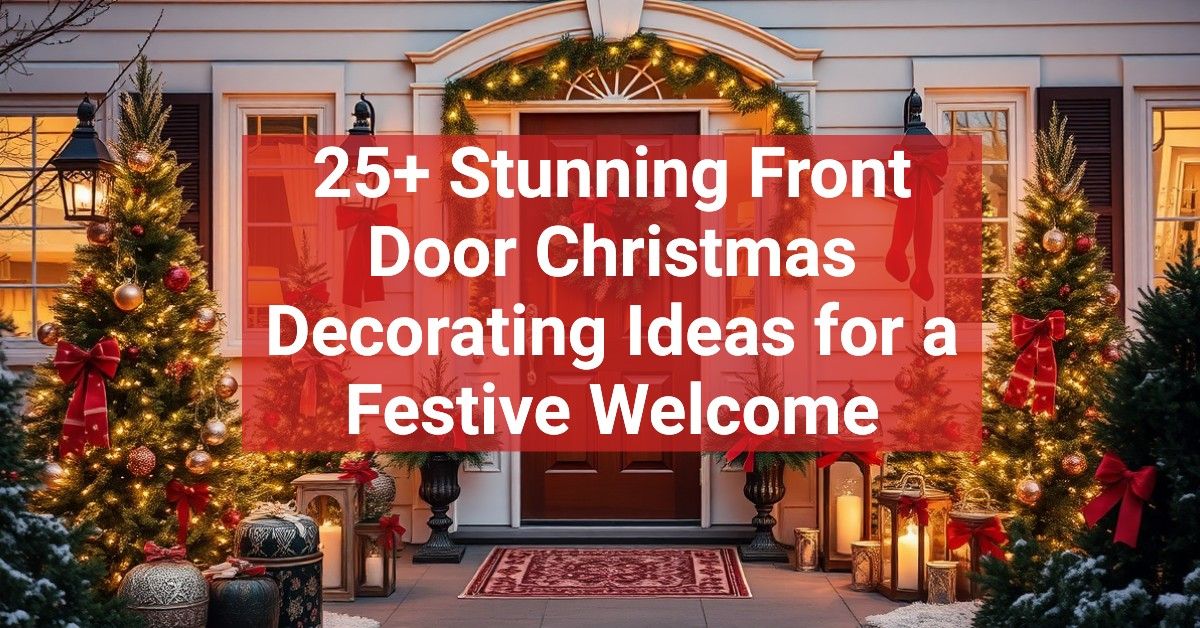 25+ Stunning Front Door Christmas Decorating Ideas for a Festive Welcome