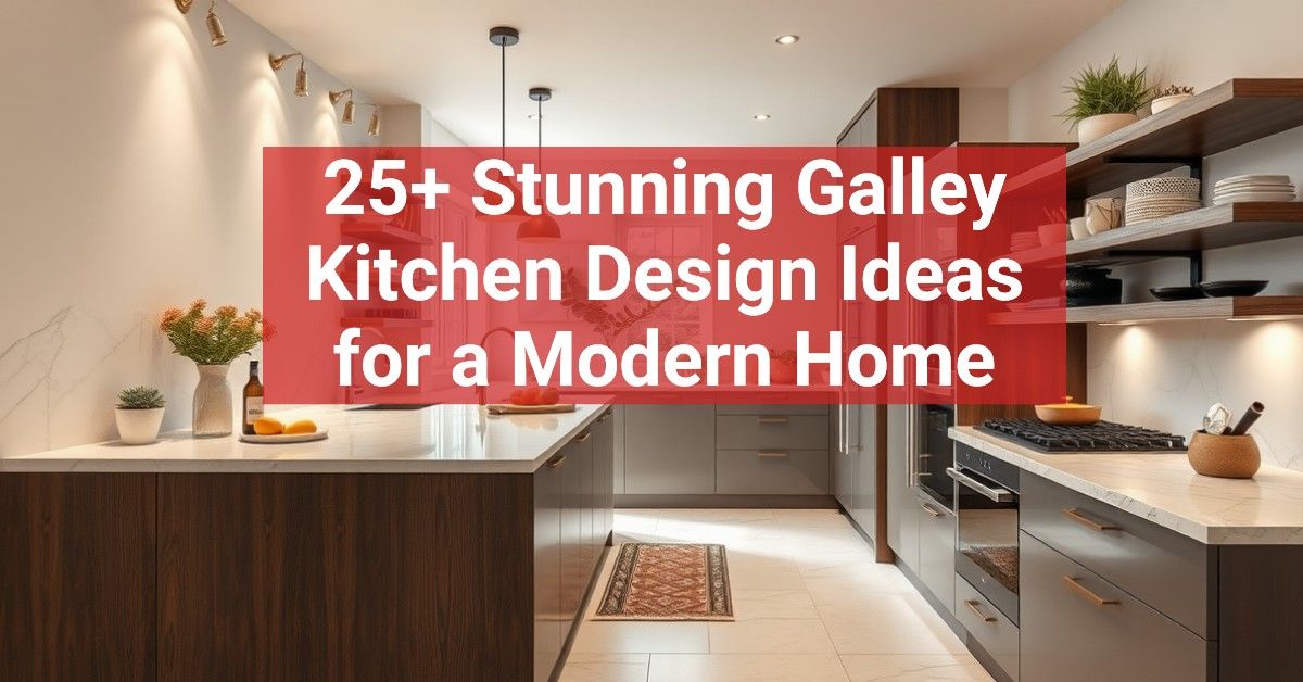 25+ Stunning Galley Kitchen Design Ideas for a Modern Home