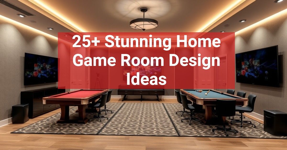 25+ Stunning Home Game Room Design Ideas