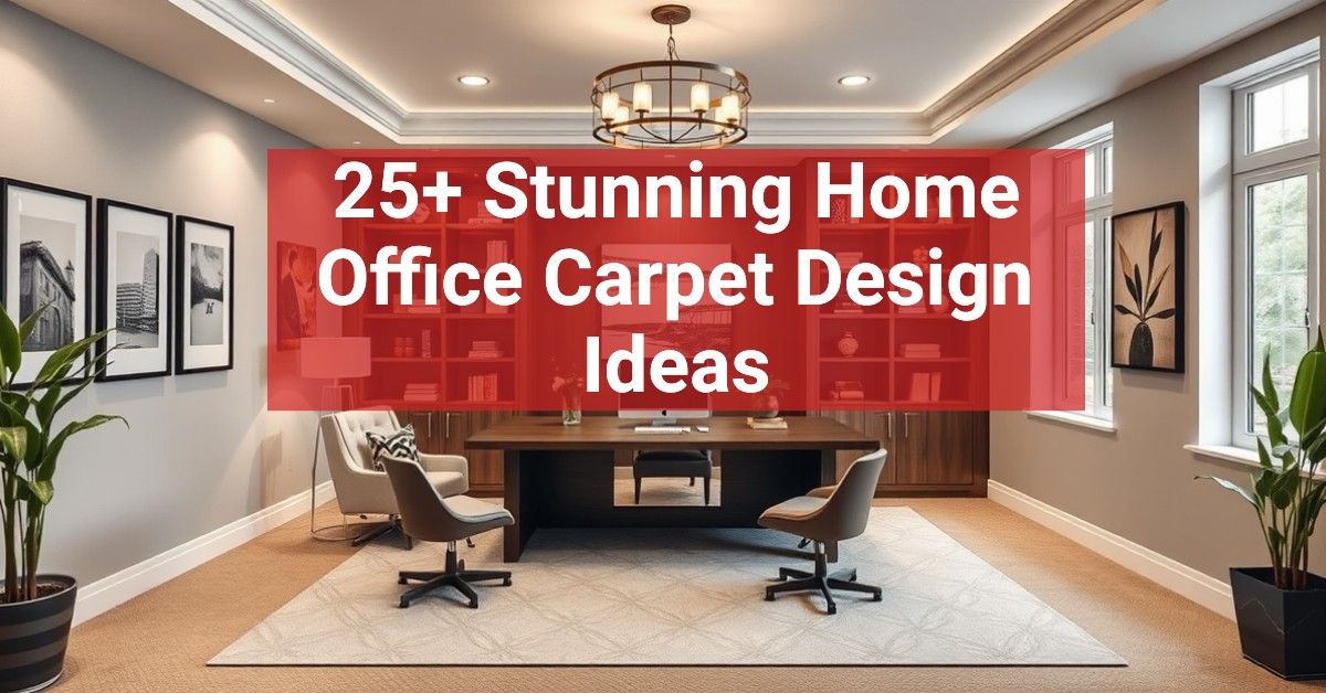 25+ Stunning Home Office Carpet Design Ideas