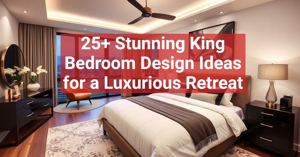 25+ Stunning King Bedroom Design Ideas for a Luxurious Retreat