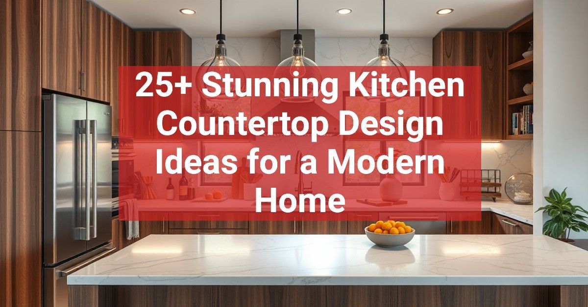 25+ Stunning Kitchen Countertop Design Ideas for a Modern Home