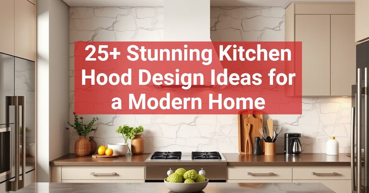 25+ Stunning Kitchen Hood Design Ideas for a Modern Home