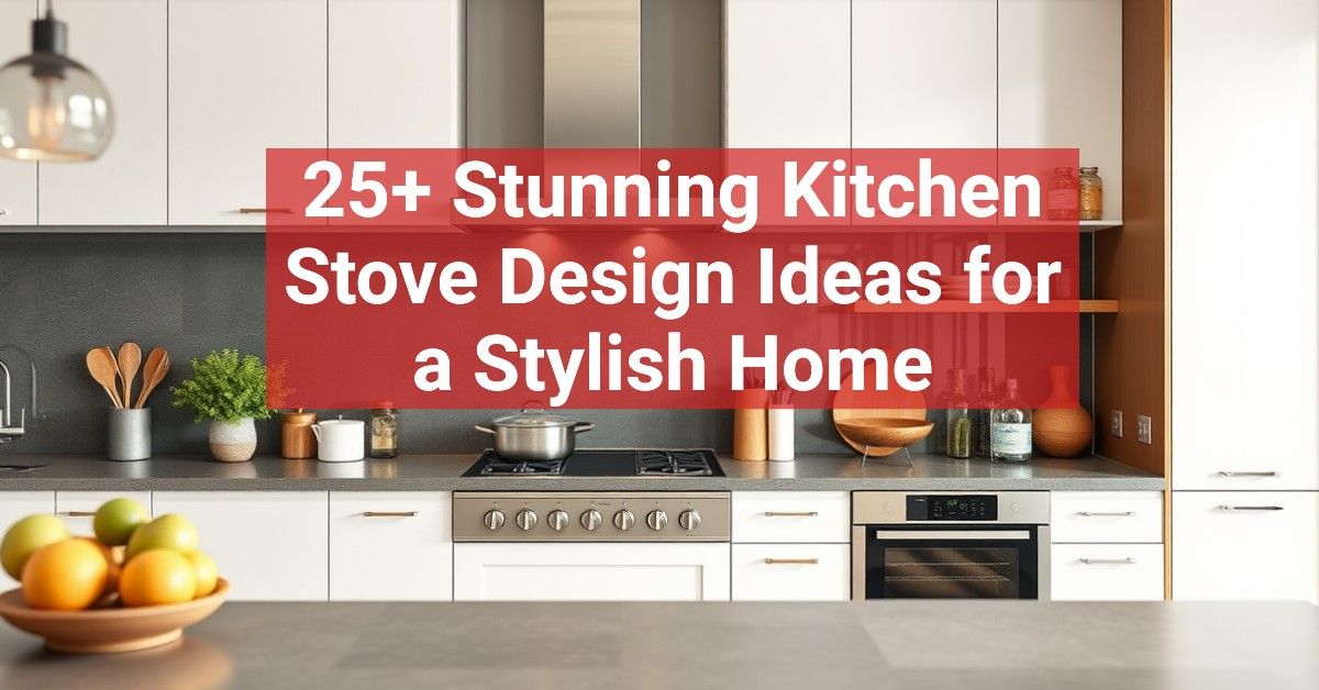 25+ Stunning Kitchen Stove Design Ideas for a Stylish Home