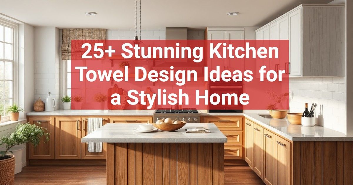 25+ Stunning Kitchen Towel Design Ideas for a Stylish Home