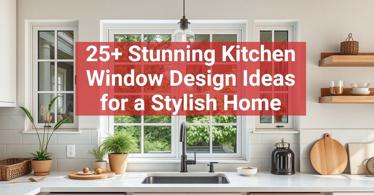 25+ Stunning Kitchen Window Design Ideas for a Stylish Home