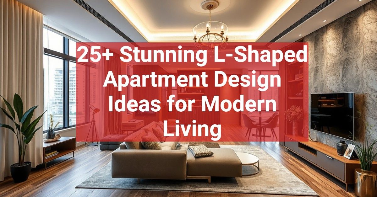 25+ Stunning L-Shaped Apartment Design Ideas for Modern Living