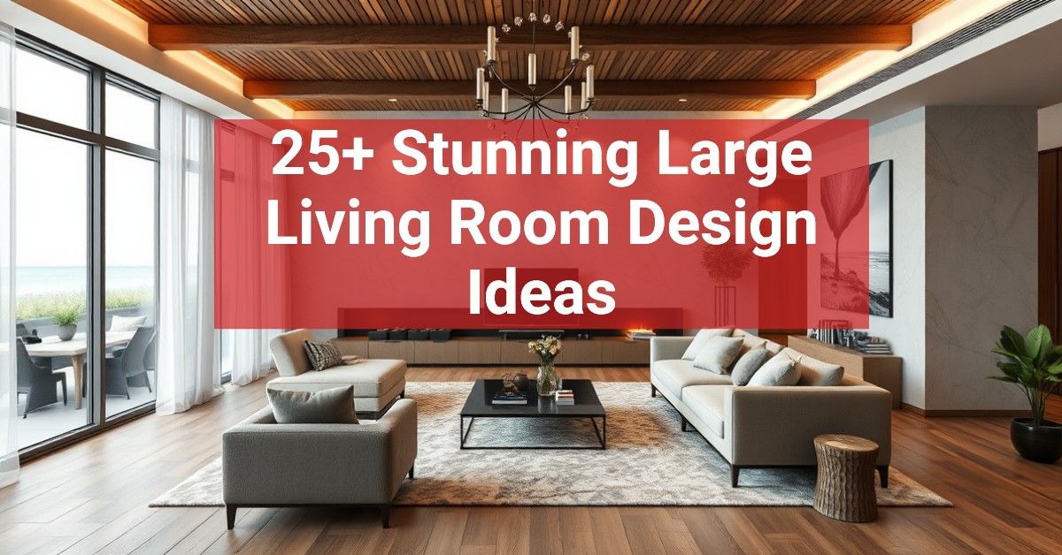 25+ Stunning Large Living Room Design Ideas