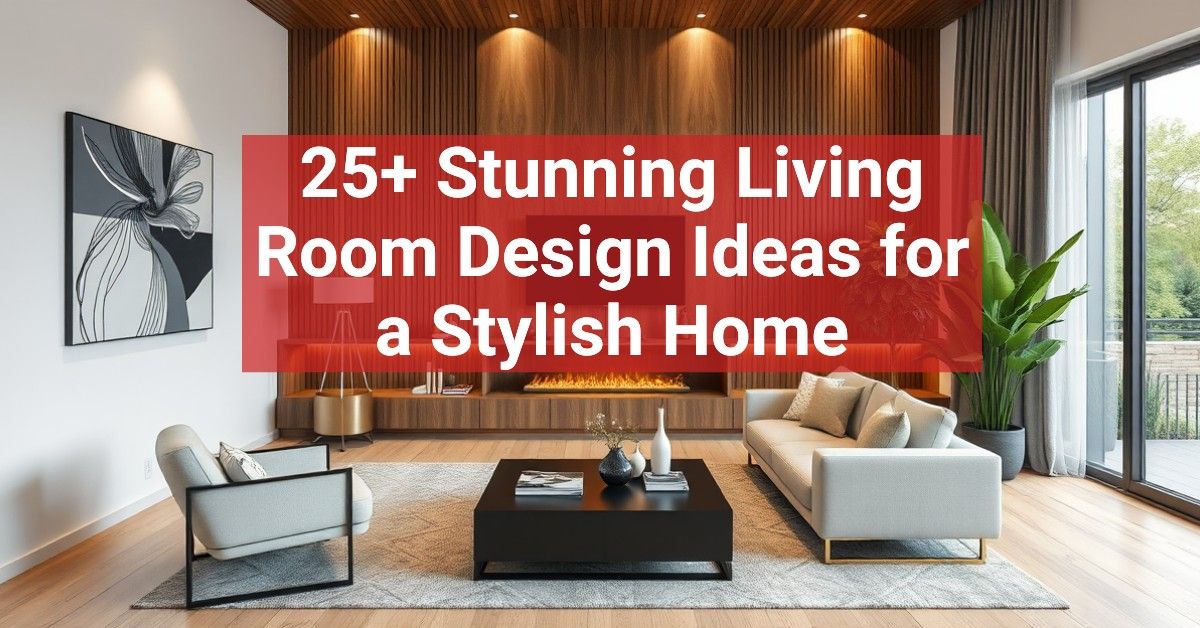 25+ Stunning Living Room Design Ideas for a Stylish Home