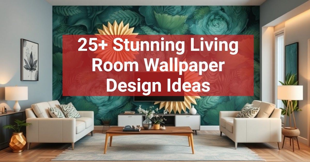 25+ Stunning Living Room Wallpaper Design Ideas