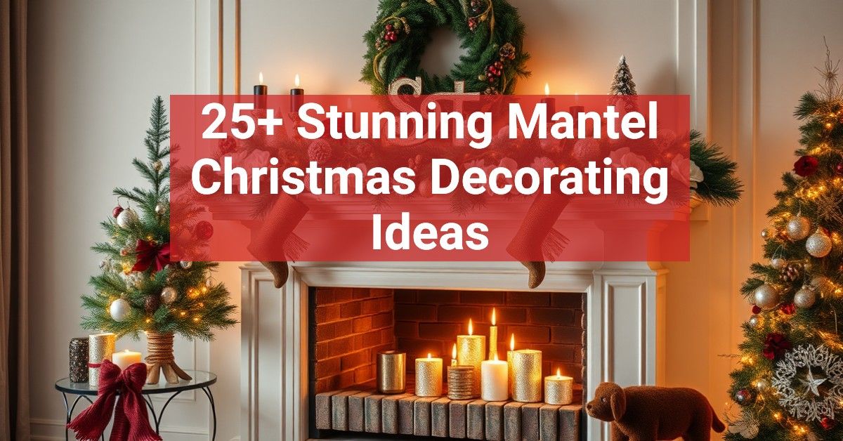 25+ Stunning Mantel Christmas Decorating Ideas