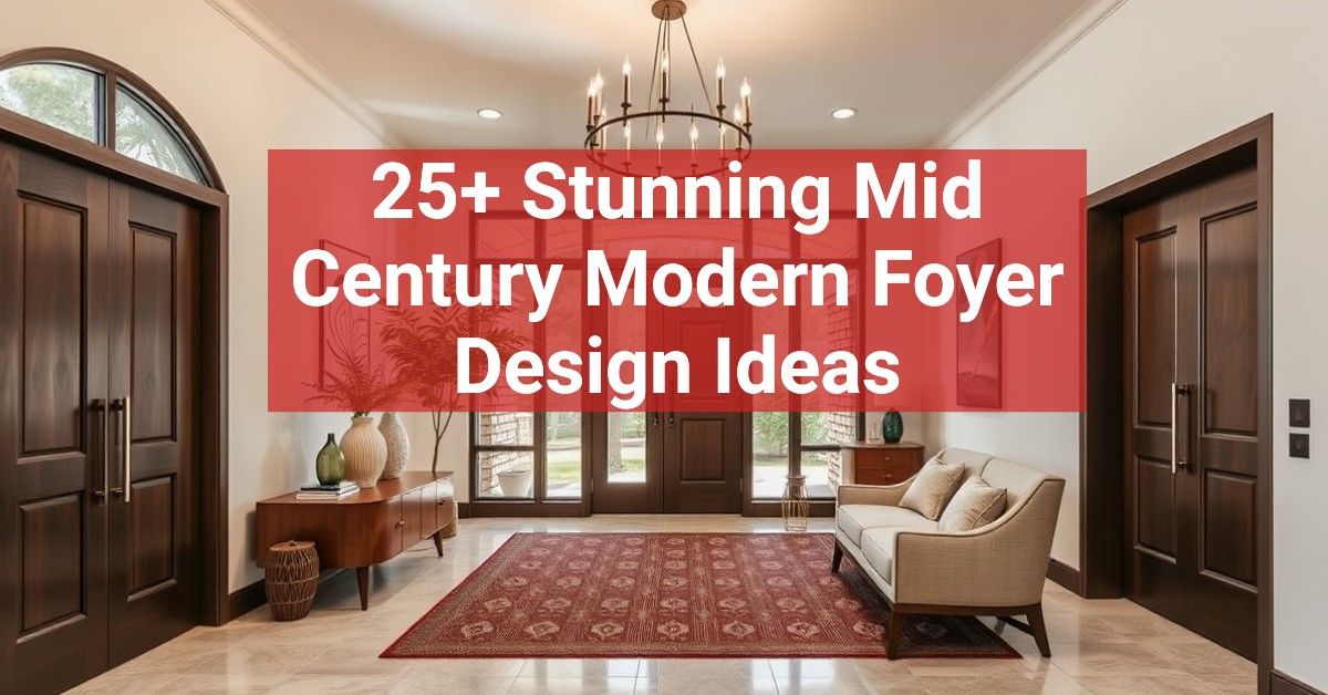 25+ Stunning Mid Century Modern Foyer Design Ideas