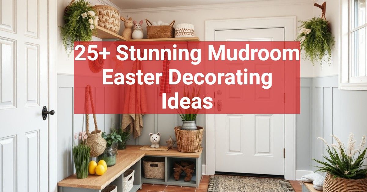 25+ Stunning Mudroom Easter Decorating Ideas