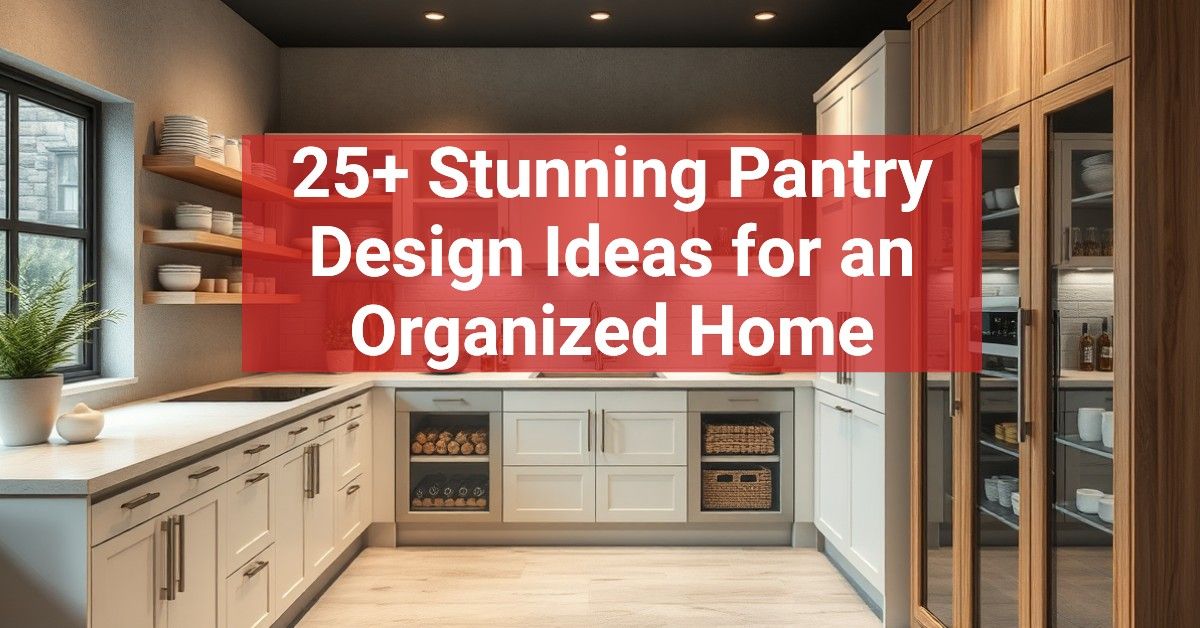 25+ Stunning Pantry Design Ideas for an Organized Home