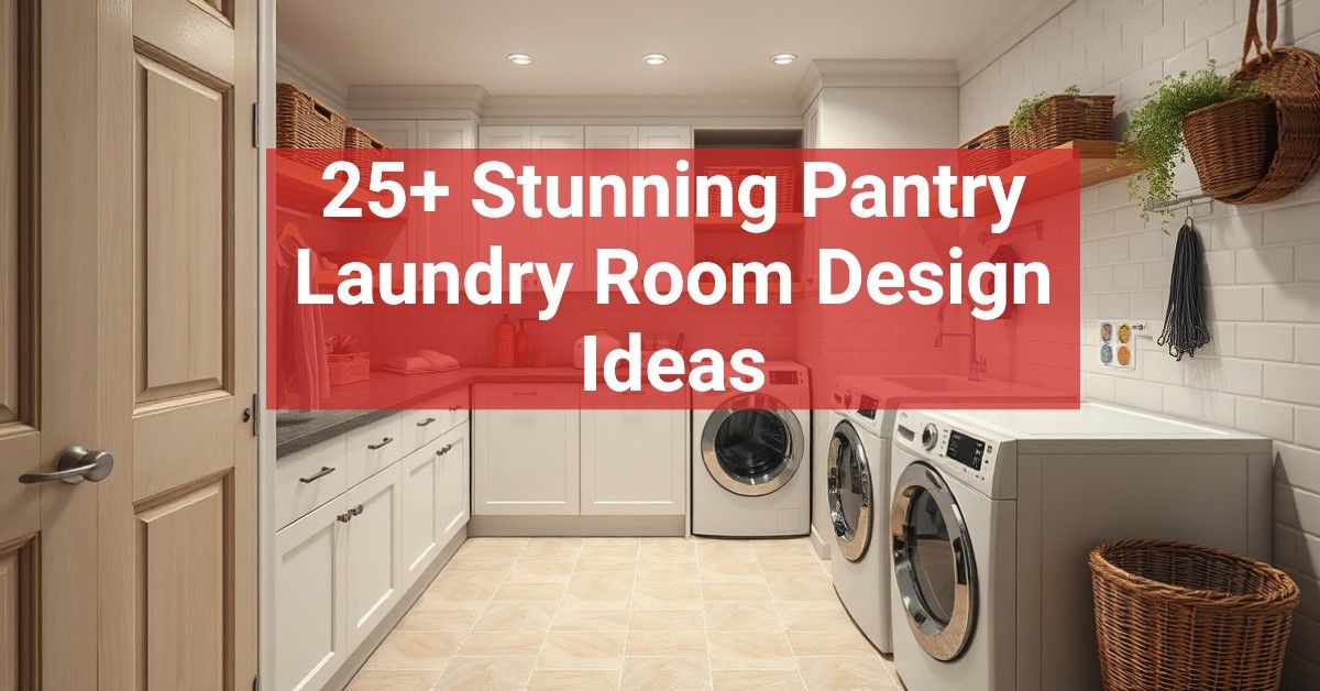 25+ Stunning Pantry Laundry Room Design Ideas