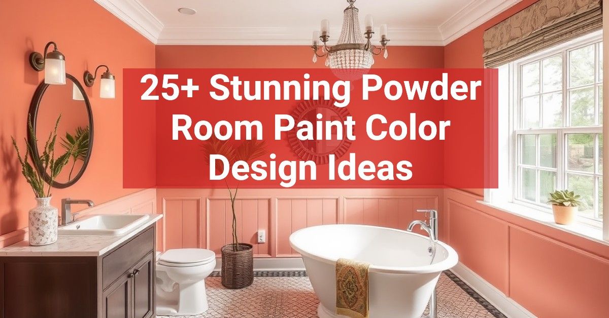 25+ Stunning Powder Room Paint Color Design Ideas