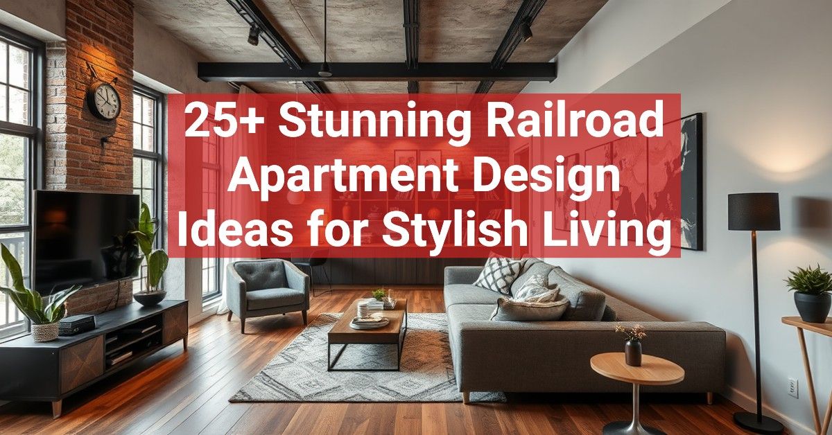 25+ Stunning Railroad Apartment Design Ideas for Stylish Living