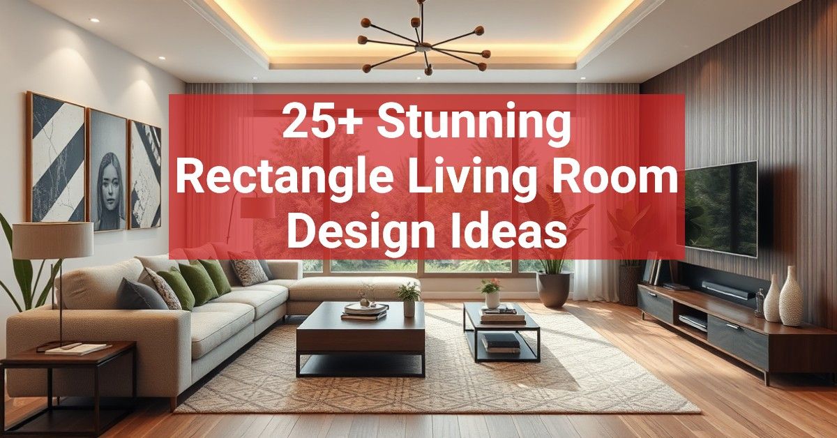 25+ Stunning Rectangle Living Room Design Ideas