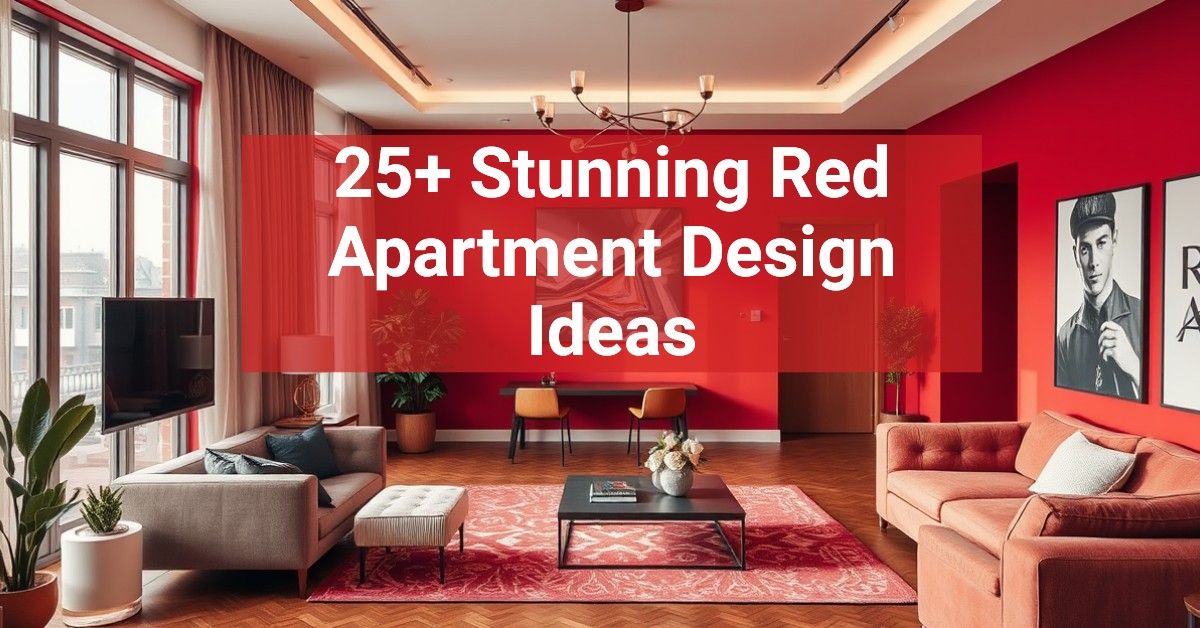 25+ Stunning Red Apartment Design Ideas