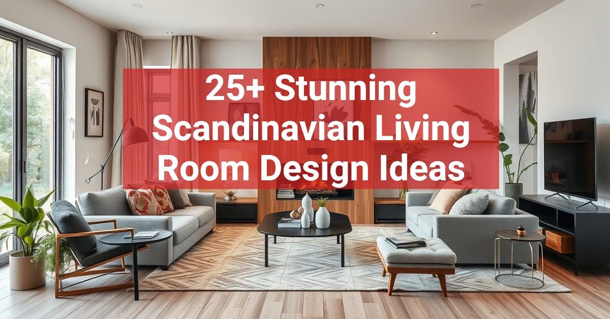 25+ Stunning Scandinavian Living Room Design Ideas