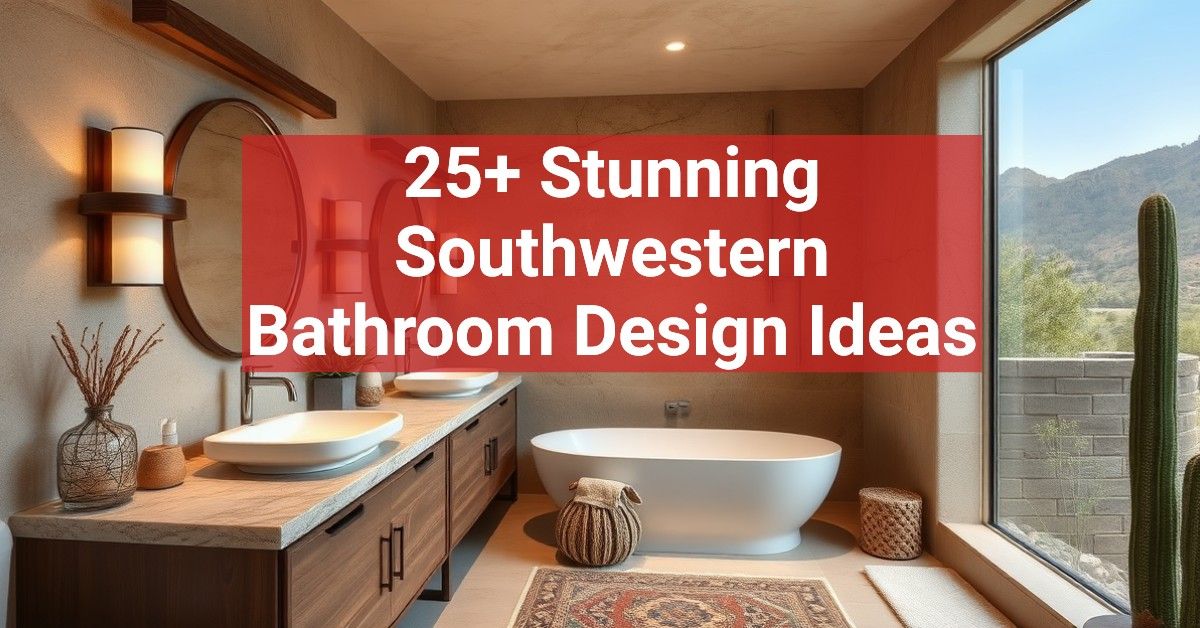 25+ Stunning Southwestern Bathroom Design Ideas