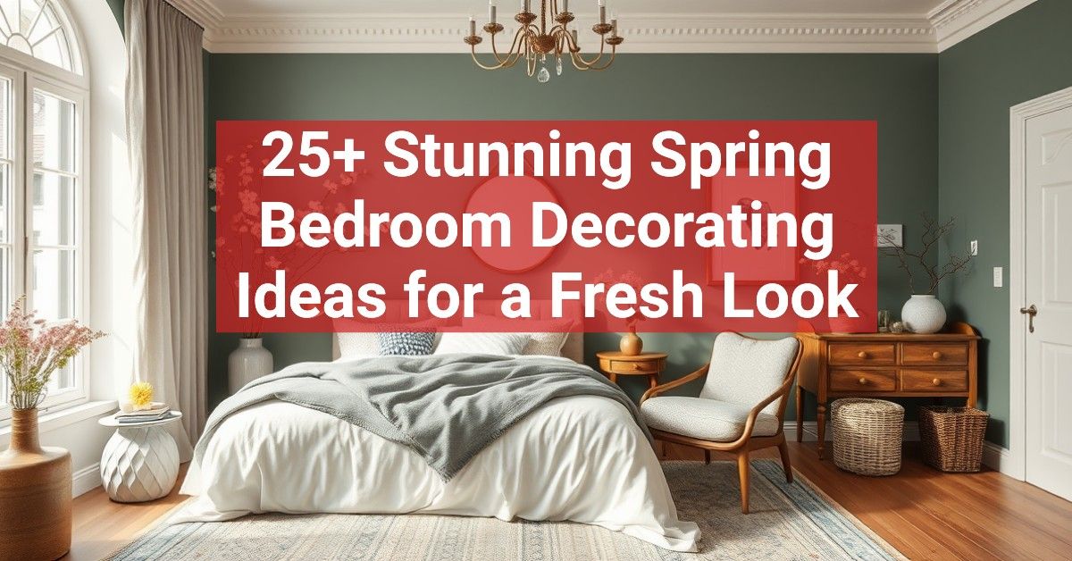 25+ Stunning Spring Bedroom Decorating Ideas for a Fresh Look