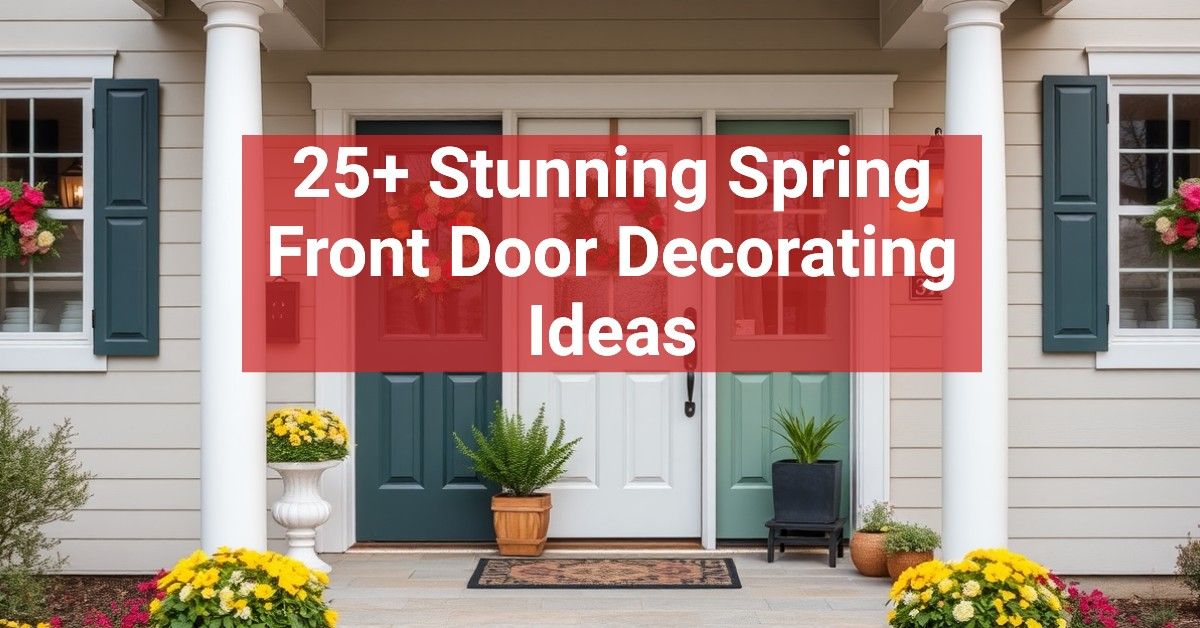 25+ Stunning Spring Front Door Decorating Ideas