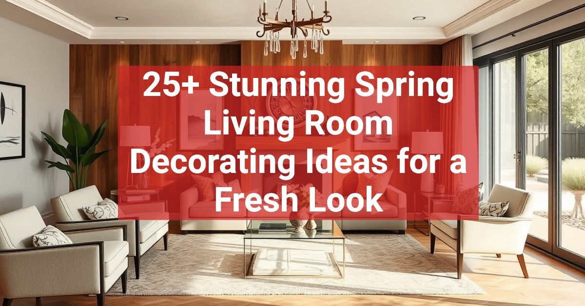 25+ Stunning Spring Living Room Decorating Ideas for a Fresh Look