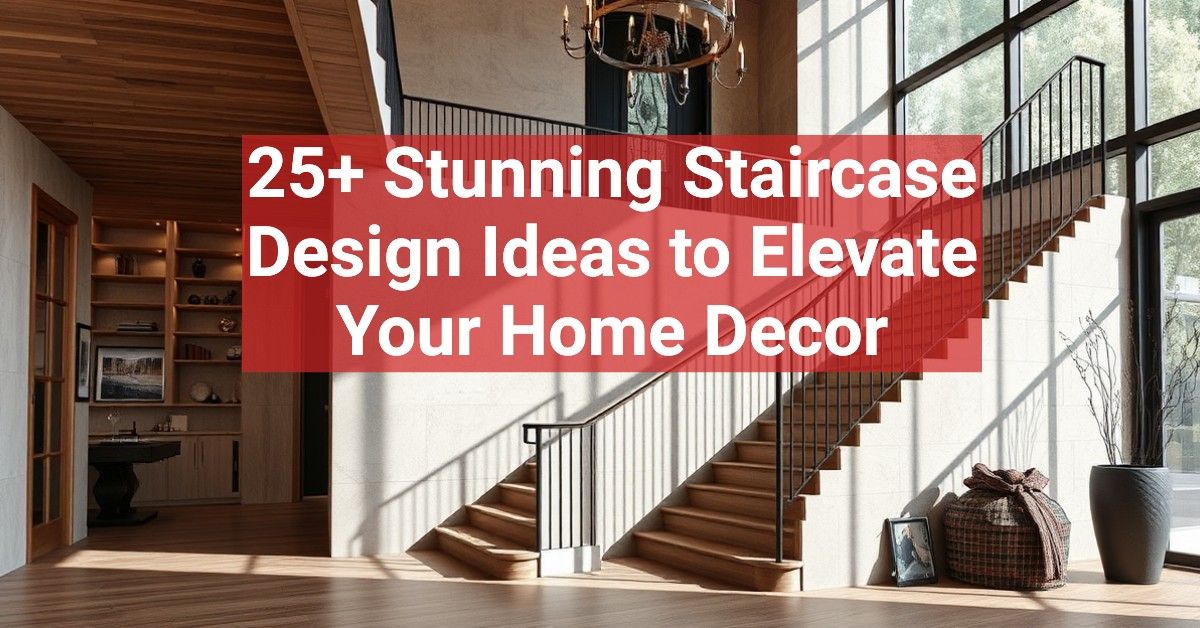 25+ Stunning Staircase Design Ideas to Elevate Your Home Decor