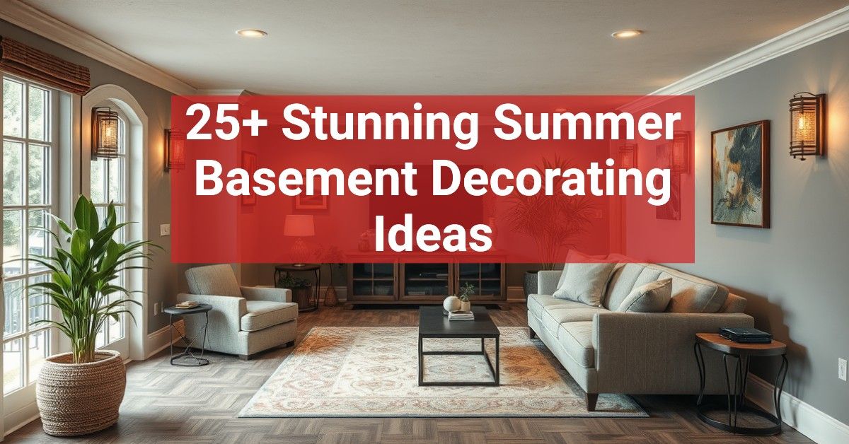 25+ Stunning Summer Basement Decorating Ideas