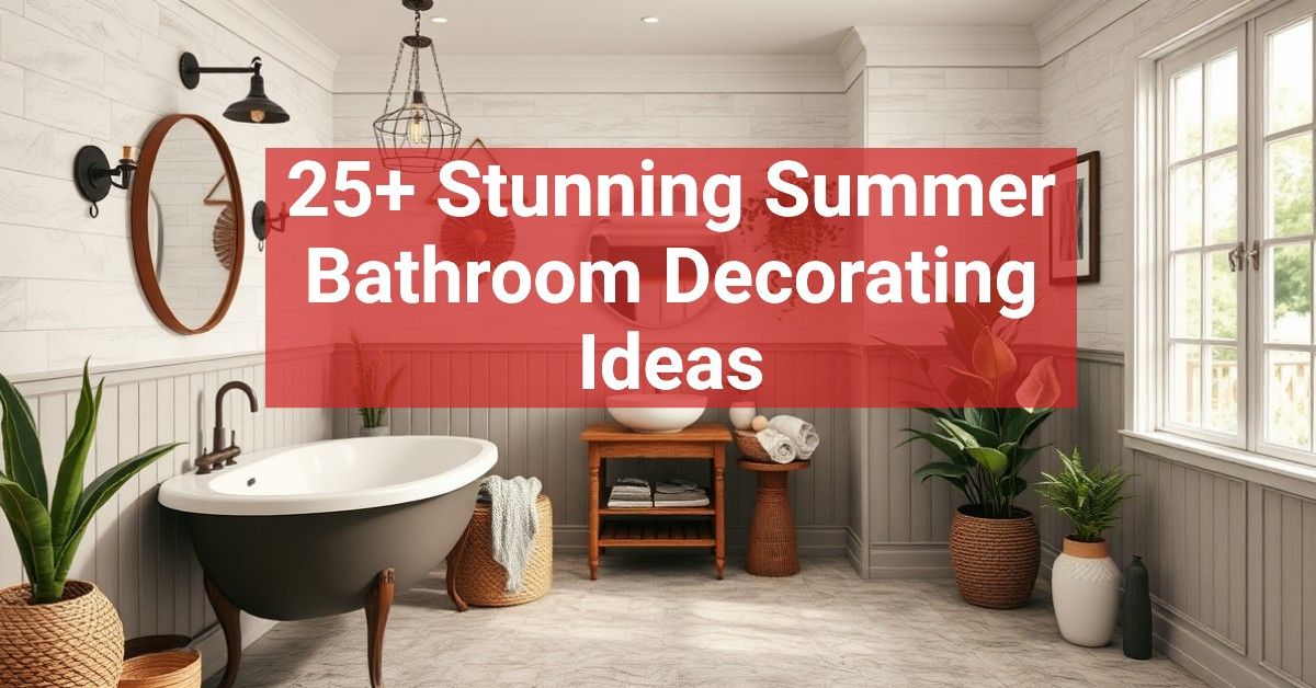 25+ Stunning Summer Bathroom Decorating Ideas