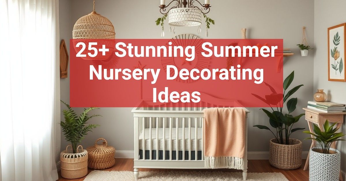 25+ Stunning Summer Nursery Decorating Ideas