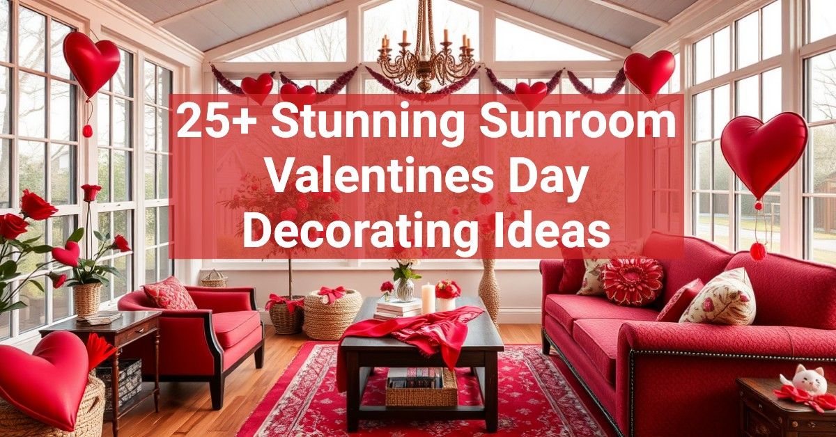 25+ Stunning Sunroom Valentines Day Decorating Ideas