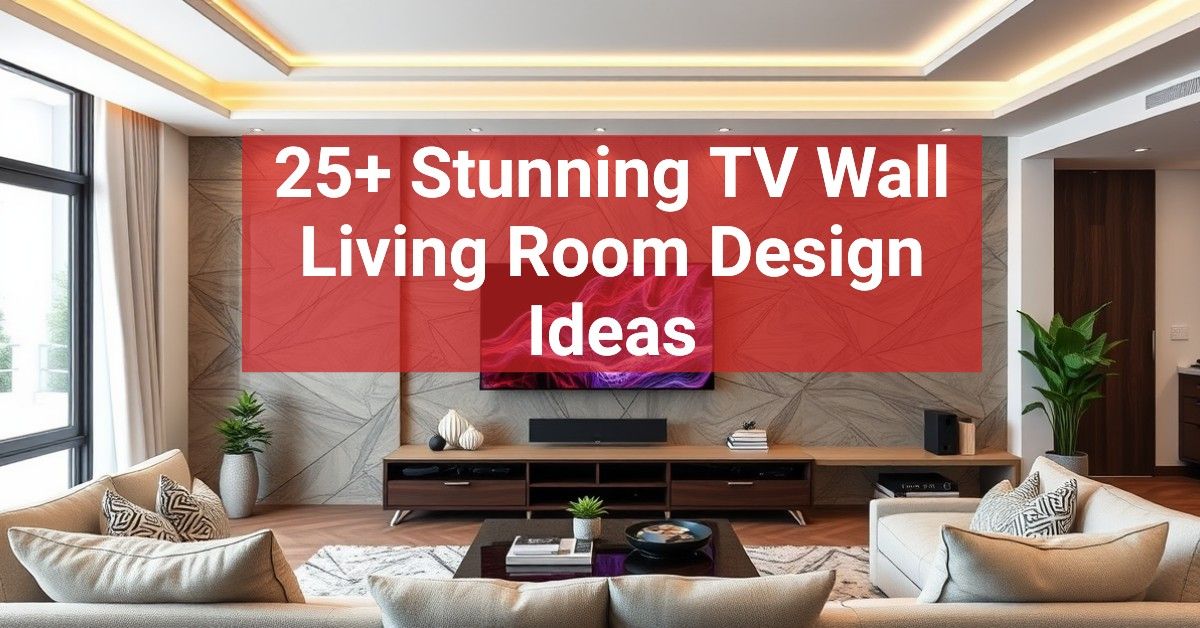 25+ Stunning TV Wall Living Room Design Ideas