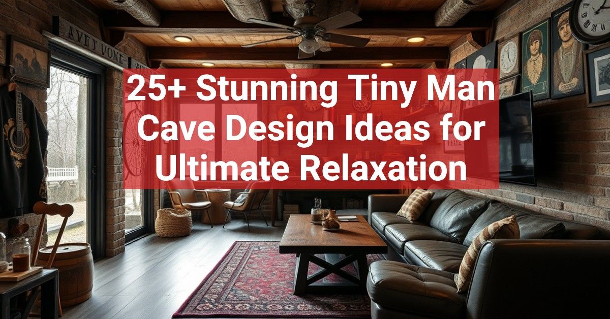 25+ Stunning Tiny Man Cave Design Ideas for Ultimate Relaxation