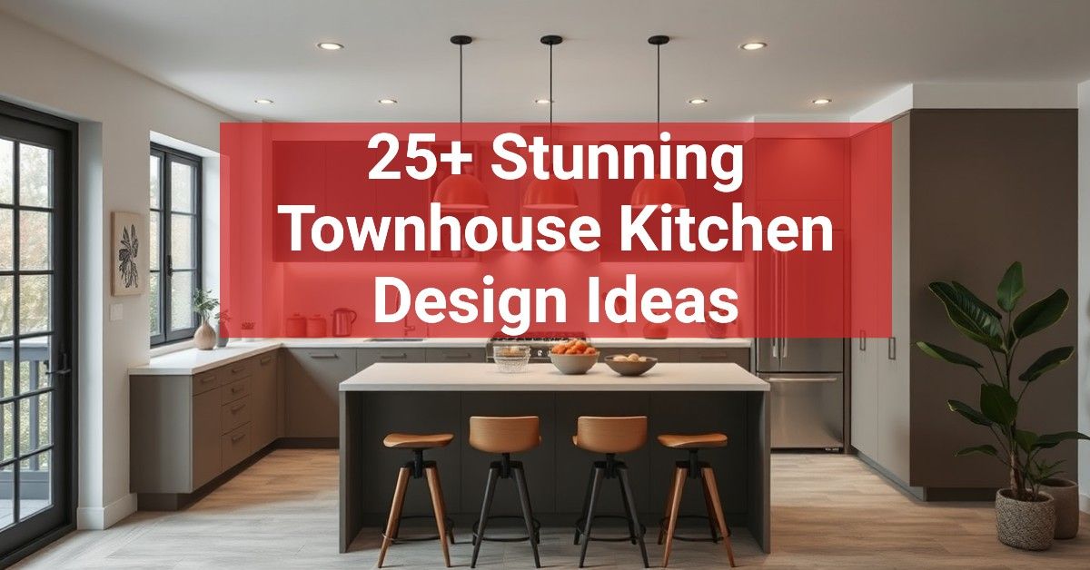 25+ Stunning Townhouse Kitchen Design Ideas